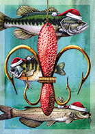 Fishing Christmas Card